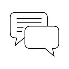 Naklejka premium chat icon, chat vector illustration-simple illustration of chat, perfect for chat logos and icons