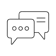 chat icon, chat vector illustration-simple illustration of chat, perfect for chat logos and icons