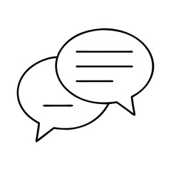 chat balloon icon, chat balloon vector illustration-simple illustration of chat balloon, perfect for chat balloon logos and icons