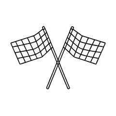 checkered flags icon, checkered flags vector illustration-simple illustration of checkered flags, perfect for checkered flags logos and icons