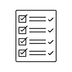 check list icon, check list vector illustration-simple illustration of check list, perfect for check list logos and icons