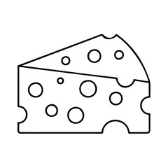 cheese icon, cheese vector illustration-simple illustration of cheese, perfect for cheese logos and icons