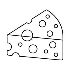 cheese icon, cheese vector illustration-simple illustration of cheese, perfect for cheese logos and icons