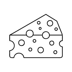 cheese icon, cheese vector illustration-simple illustration of cheese, perfect for cheese logos and icons