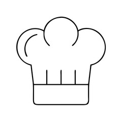 chef hat icon, chef hat vector illustration-simple illustration of chef hat, perfect for chef hat logos and icons