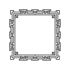 chinese decoration frame line border icon