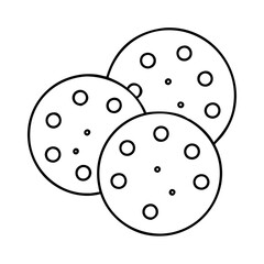cookies icon, cookies vector illustration-simple illustration of cookies, perfect for cookies logos and icons