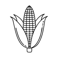 corn icon, corn vector illustration-simple illustration of corn, perfect for corn logos and icons