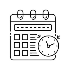 deadline icon icon, deadline icon vector illustration-simple illustration of deadline icon, perfect for deadline icon logos and icons