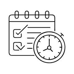 deadline icon icon, deadline icon vector illustration-simple illustration of deadline icon, perfect for deadline icon logos and icons