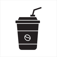 Coffee cup icon. Coffee paper cup icon set. Disposable coffee cup. Coffee cup icon with different style. Vector illustration on white bckground