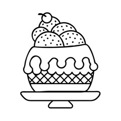 dessert icon icon, dessert icon vector illustration-simple illustration of dessert icon, perfect for dessert icon logos and icons