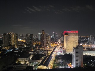 a city skyline view of Bangkok, Thailand 