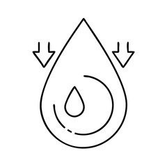 drop icon, drop vector illustration-simple illustration of drop, perfect for drop logos and icons