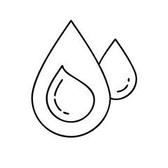 Fototapeta premium drop icon icon, drop icon vector illustration-simple illustration of drop icon, perfect for drop icon logos and icons