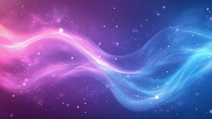 Fototapeta premium Cosmic symphony of light and color, an interstellar dance of energy and form