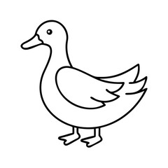 duck icon, duck vector illustration-simple illustration of duck, perfect for duck logos and icons
