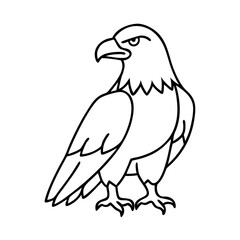 eagle icon, eagle vector illustration-simple illustration of eagle, perfect for eagle logos and icons