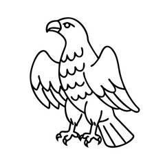 eagle icon, eagle vector illustration-simple illustration of eagle, perfect for eagle logos and icons