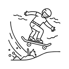 extreme sport icon, extreme sport vector illustration-simple illustration of extreme sport, perfect for extreme sport logos and icons