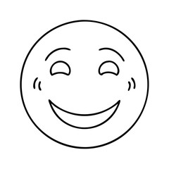face smile icon, face smile vector illustration-simple illustration of face smile, perfect for face smile logos and icons