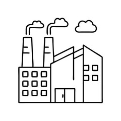 Obraz premium factory icon icon, factory icon vector illustration-simple illustration of factory icon, perfect for factory icon logos and icons