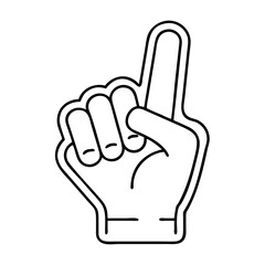fan foam hand icon, fan foam hand vector illustration-simple illustration of fan foam hand, perfect for fan foam hand logos and icons