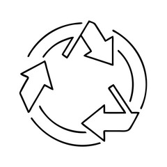 green recycle icon icon, green recycle icon vector illustration-simple illustration of green recycle icon, perfect for green recycle icon logos and icons