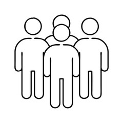 group of people icon, group of people vector illustration-simple illustration of group of people, perfect for group of people logos and icons