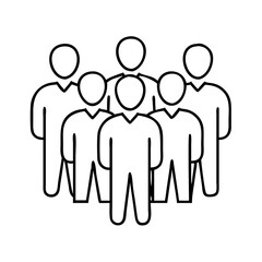 group of people icon, group of people vector illustration-simple illustration of group of people, perfect for group of people logos and icons