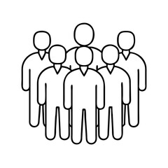 group of people icon, group of people vector illustration-simple illustration of group of people, perfect for group of people logos and icons