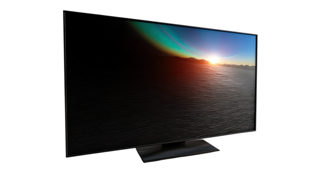 A flat LCD TV display with advanced digital technology serves as both a television and a computer monitor