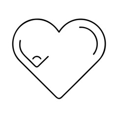heart icon, heart vector illustration-simple illustration of heart, perfect for heart logos and icons
