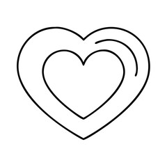 heart shape icon, heart shape vector illustration-simple illustration of heart shape, perfect for heart shape logos and icons