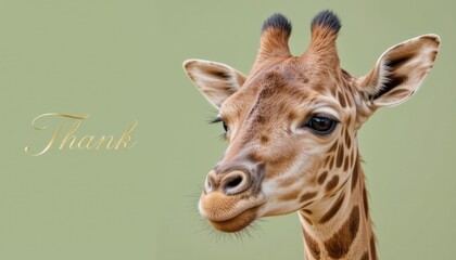 Obraz premium Giraffe portrait with 