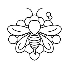 honey bee icon icon, honey bee icon vector illustration-simple illustration of honey bee icon, perfect for honey bee icon logos and icons