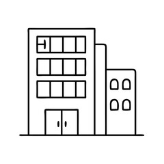 hotel icon, hotel vector illustration-simple illustration of hotel, perfect for hotel logos and icons