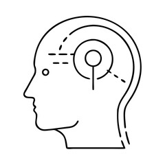 human head icon, human head vector illustration-simple illustration of human head, perfect for human head logos and icons