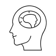 human head icon, human head vector illustration-simple illustration of human head, perfect for human head logos and icons