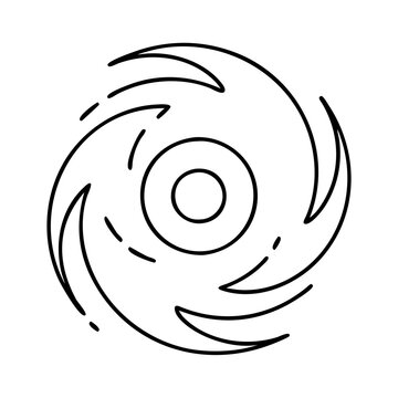 hurricane icon, hurricane vector illustration-simple illustration of hurricane, perfect for hurricane logos and icons