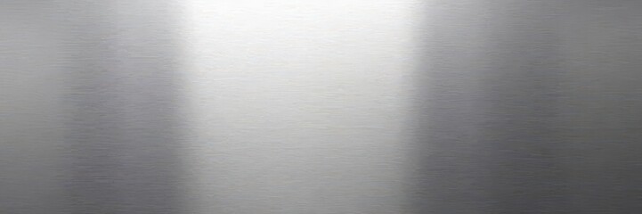 Wide brushed aluminum panel, shiny metallic surface, background, iron