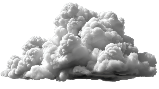 smoke from the clouds