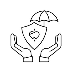 insurance icon, insurance vector illustration-simple illustration of insurance, perfect for insurance logos and icons