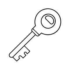 key icon, key vector illustration-simple illustration of key, perfect for key logos and icons