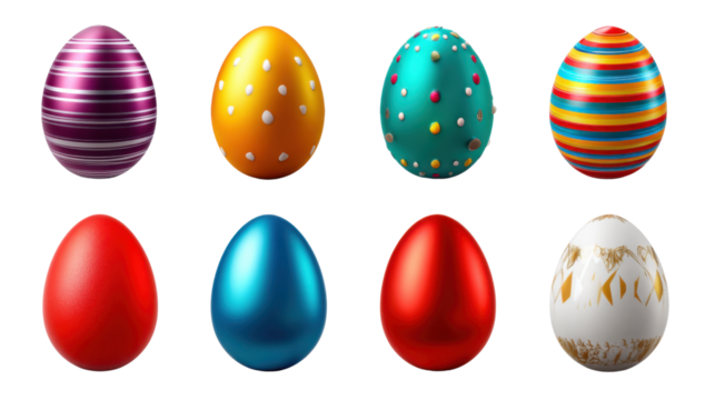 colorful easter eggs
