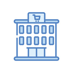 Supermarket  Icon vector stock illustration
