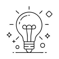 lightbulb ideas icon, lightbulb ideas vector illustration-simple illustration of lightbulb ideas, perfect for lightbulb ideas logos and icons