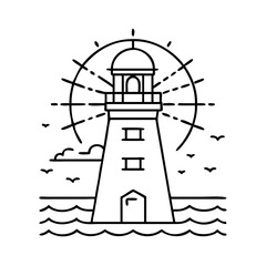 lighthouse icon icon, lighthouse icon vector illustration-simple illustration of lighthouse icon, perfect for lighthouse icon logos and icons