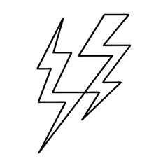 lightning icon, lightning vector illustration-simple illustration of lightning, perfect for lightning logos and icons
