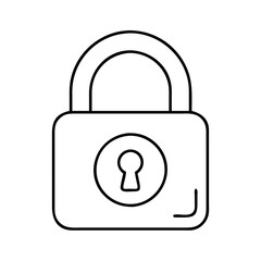 lock icon, lock vector illustration-simple illustration of lock, perfect for lock logos and icons